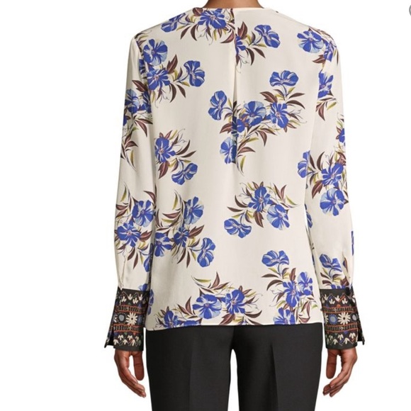 Kobi Halperin Andes Printed  silk blouse floral - Picture 2 of 10